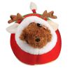 Cute Christmas Red Reindeer Pet Dog Cat Bed Cushion Puppy House Soft