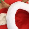 Cute Christmas Red Reindeer Pet Dog Cat Bed Cushion Puppy House Soft