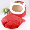 Cute Christmas Red Reindeer Pet Dog Cat Bed Cushion Puppy House Soft