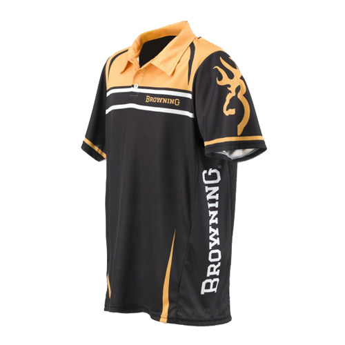 Team Browning Polo Shirt Gold/Black